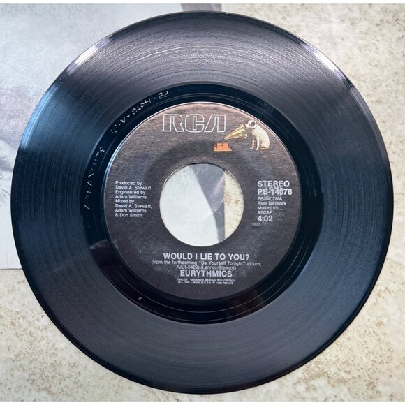 Eurythmics Would I Lie to You / Here Comes That 45 Rock Pop RCA + Picture Sleeve - Picture 4 of 8